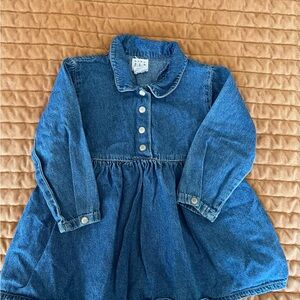 Vintage 90s Baby GAP Blue Denim dress